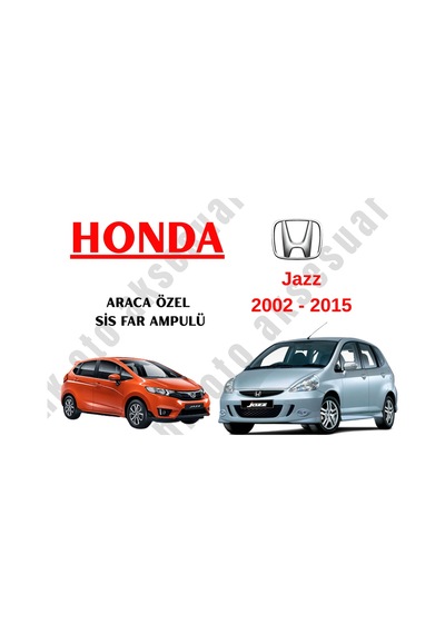 Honda Jazz 2002 - 2015 Kısa - Sis Far Ampulü H8