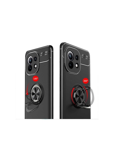 Xiaomi Mi 11 Kılıf Yüzüklü Magnetli Ravel Case