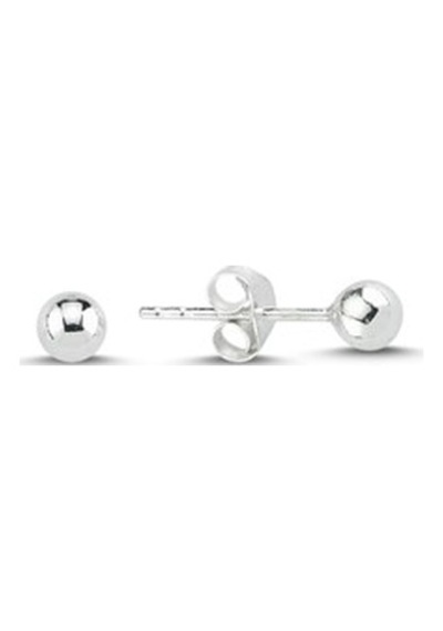 Gümüş Top Küpe 4 Mm 925 Ayar