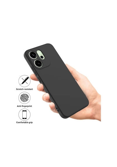 Oppo Reno 14 5g Uyumlu Silikon Kılıf - Kamera Korumalı Esnek Pastel Renk Kapak - Gri Gri