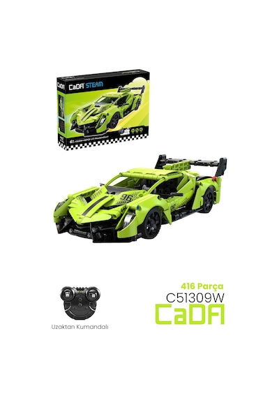 Cada Uzaktan Kumandalı Phantom Spor Araba 416 Parça Oyuncak Yapım Seti Blok Araba Ff-c51309w