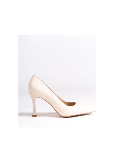 Mubiano Hakiki Deri Mb971-bj Kadın İnce 9 Cm Topuklu Bej Stiletto & Topuklu Ayakkabı Bej