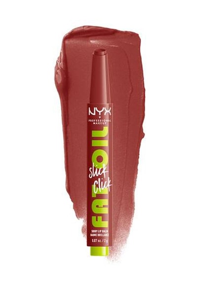 NYX Professional Makeup Fat Oil Slick Click Parlatıcı ve Nemlendirici Dudak Balmı 03 No Filter Needed