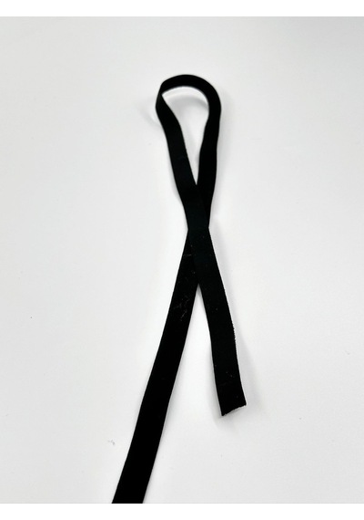 1 Cm Likralı Kadife Esnek -5 Metre-siyah