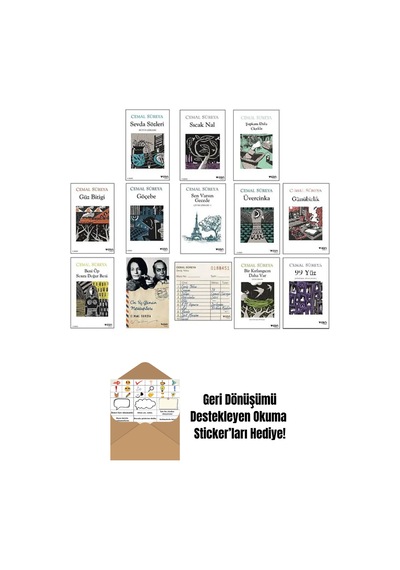 Cemal Süreya 13 Kitap Set + Okuma Sticker'ları