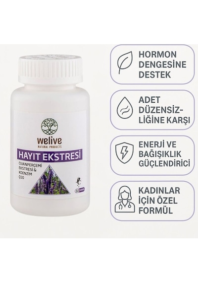 Hayıt Ekstresi 60 Kapsül - Kadınlar İçin Hormonal Denge Pms Ve Destekli