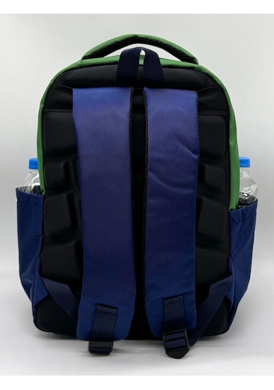 İlk Okul Çantası 3'lü Seti Unisex Çocuk İlkokul Çantası Bvt-8010 Yeşil-lacivert Yeşil - Lacivert