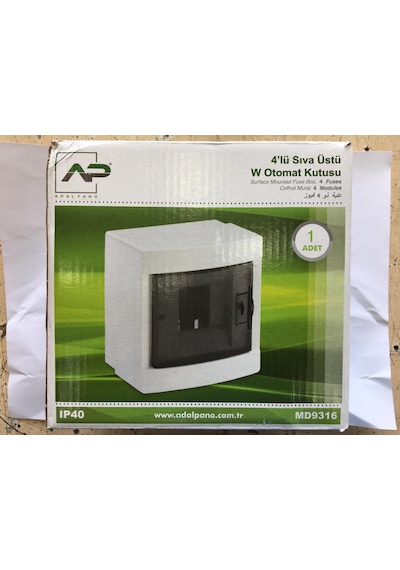 4'lü Sıva Üstü W Otomat Kutusu 140x97.5x150 MM Adal Pano