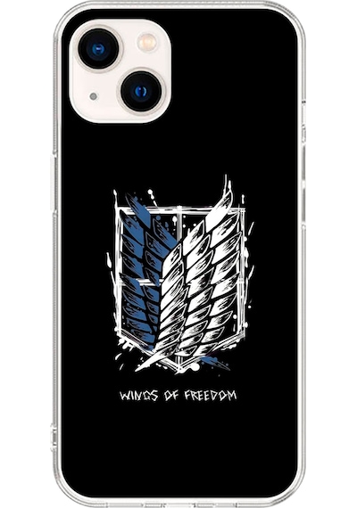 Apple Uyumlu iPhone 13 Şeffaf Kılıf Attack On Titan Tasarımlı 1