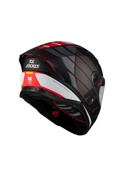 Panther Sv Kask Flight B5 Black Grey Red Glossy Çok Renkli