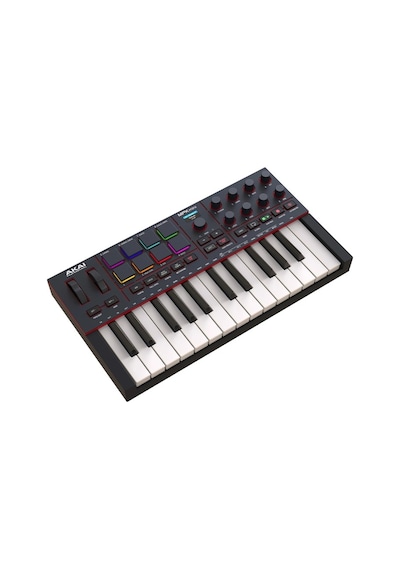 Akaı Mpkmını 4 Siyah Müzik Prodüksiyonu 25 Mini Tuş Mıdı Klavye