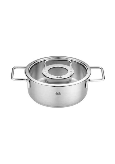 Fissler Pure Collection 8 Parça Çelik Tencere Seti Cam Kapaklı Gri