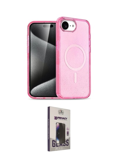 Cep Apple Uyumlu İphone 16e Kılıf Nova Asil Prime İkili Koruma Seti Najmaddin Mor