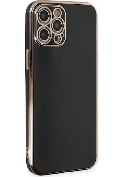 Apple Uyumlu iPhone 12 Pro Max Kılıf Luxury Seri Kamera Korumalı Silikon Kapak
