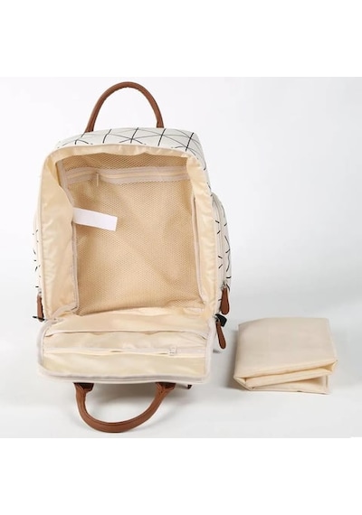 My Collection Lia Beyaz Anne Bebek Bakım Çantası Krem