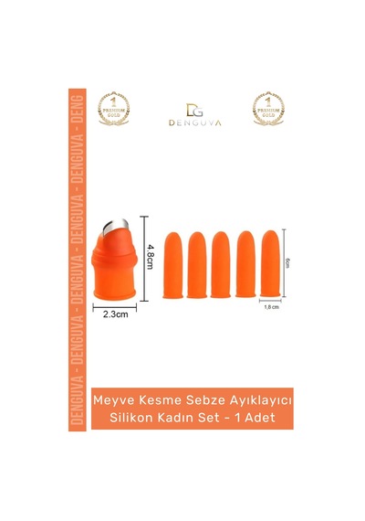 Özel Seri Pratik Baş Parmak Koruyucu Eldiven Meyve Kesme Sebze Ayıklayıcı Silikon Aparat Kadın Set Çok Renkli