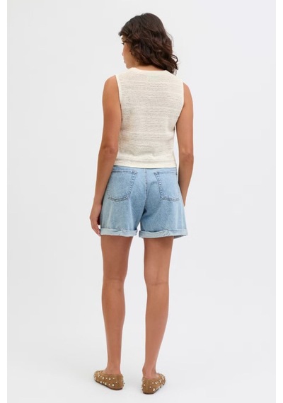 Jack & Jones Jxzusannah Kadın Top Knit Krem