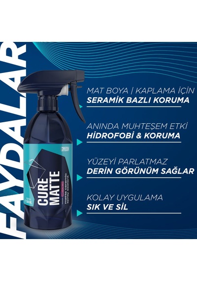 Gyeon Q²m Cure Matte Redefined Mat Boyalı Ppf Kaplı Araçlara Özel