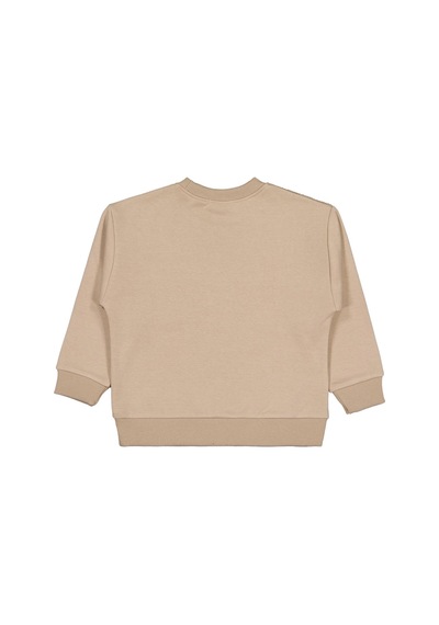 Civil Boys Peluş Garnili 6-9 Yaş Sweatshirt - Kahverengi Açık Kahverengi