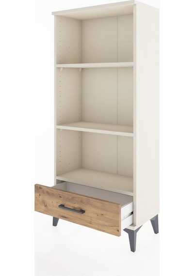Hyperion Dolap 3 Raflı Tek Çekmeceli 60x44x134 Aytaşı-çam Aytaşı