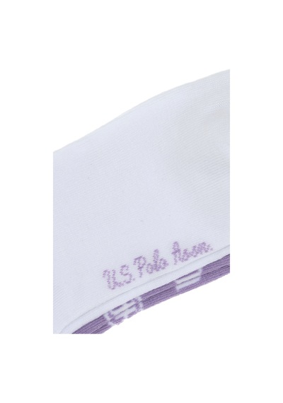 U.S. Polo Assn. U.s. Polo Assn. Kadın 2'lü Patik Çorap Yelp Lila