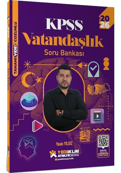 Yediiklim Yayınları 2026 Kpss Atölye Serisi Genel Kültür Vatandaşlık Tamamı Video Çözümlü Soru Bankası