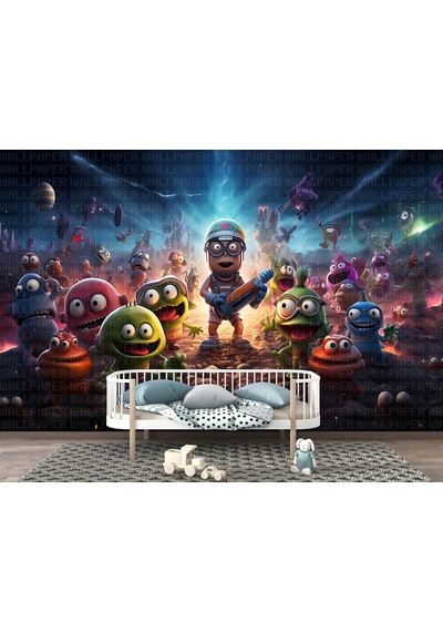 3d Macera Çocuk Odası Poster Duvar Kağıdı