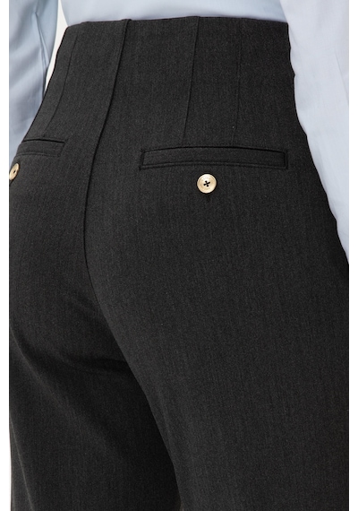 U.S. Polo Assn. Kadın Gri Carrot High Waist Fit Kanvas Pantolon 50318108-VR024