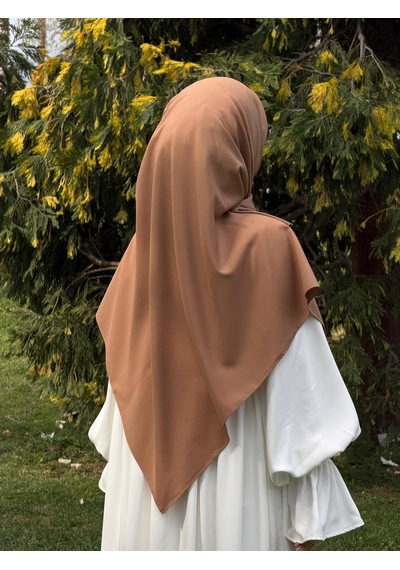 Qalortex Scarf Pamuklu Organik Modal Eşarp-karamel