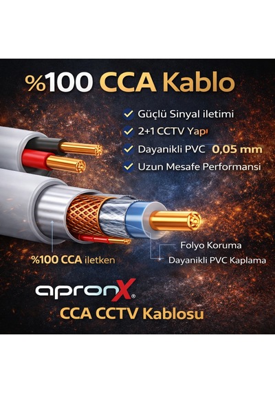 Cctv Kablo 2+1 2x0,50mm 250 Metre