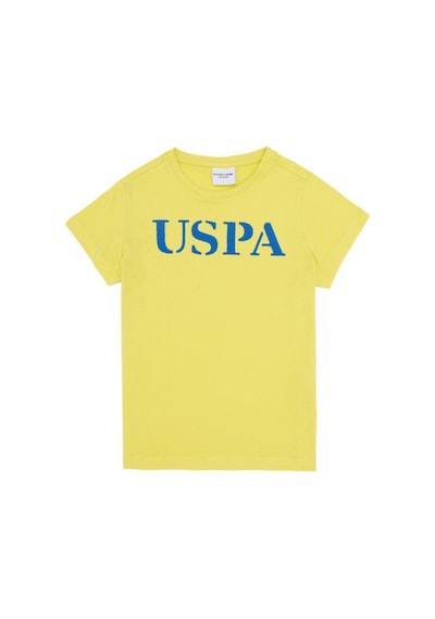 U.S. Polo Assn. Çocuk Basic Bisiklet Yaka Tişört Cıtron