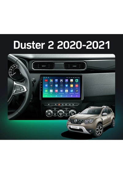 DACİA YENİ DUSTER ANDROİD 4GB/64GB MULTİMEDYA 2018 2021 10. İNC HD IPS EKRAN PARK KAMERASI HEDİYELİ