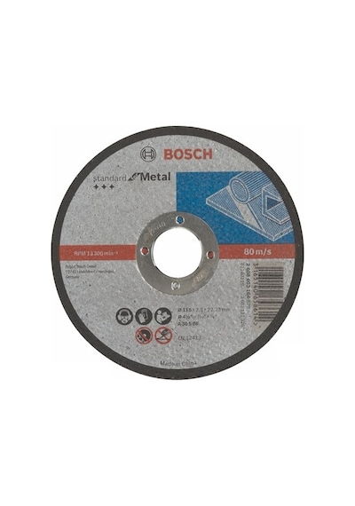 Bosch Standard For Metal 115x2.5 mm Düz Aşındırıcı Disk - 2608603164