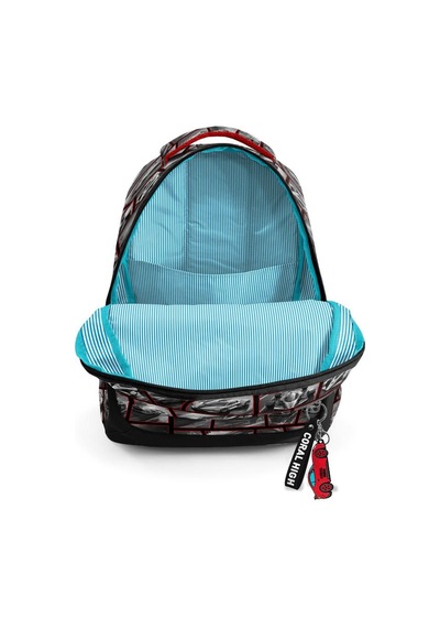 Coral High Kids Siyah Kırmızı Araba Desenli 3 Lü Okul Çanta Seti Set0114429 Çok Renkli