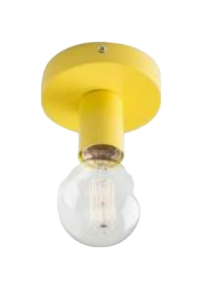 Mylights Sarı Duvar Tavan Aplik Armatür E 27 Duylu En 10 Cm Siyah