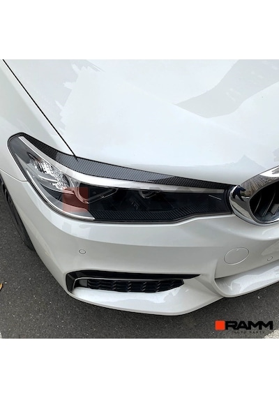 Bmw G30 Far Kaşı Sağ + Sol Parlak Karbon