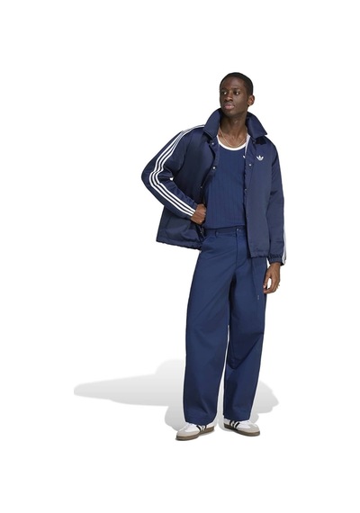 Adidas Erkek Ceket 3 Strıpes Satın Padded Jacket Ke4173 Mavi