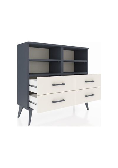 Arges Şifonyer 4 Raflı 4 Çekmeceli 88x30x80 Antrasit-antrasit/aytaşı Antrasit/aytaşı Arges Şifonyer 4 Raflı 4 Çekmeceli 88x30x80 Antrasit-antrasit/aytaşı Antrasit/aytaşı