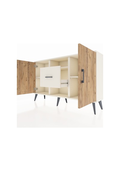 Arges Konsol 3 Raflı Tek Çekmeceli 2 Kapaklı 132x30x83 Aytaşı-çam/aytaşı Çam/aytaşı Arges Konsol 3 Raflı Tek Çekmeceli 2 Kapaklı 132x30x83 Aytaşı-çam/aytaşı Çam/aytaşı