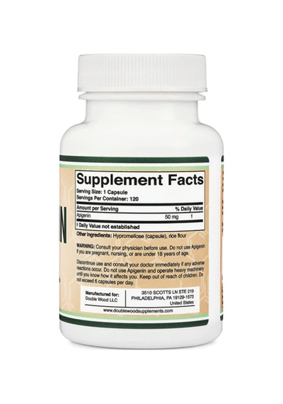 Double Wood Apigenin 50mg 120 Capsul Usa 4139