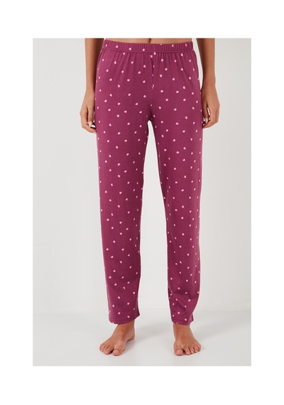 Lela Desenli Regular Fit Gömlek Yaka Bayan Pijama Takımı 65750101 Mürdüm Lela Desenli Regular Fit Gömlek Yaka Bayan Pijama Takımı 65750101 Mürdüm
