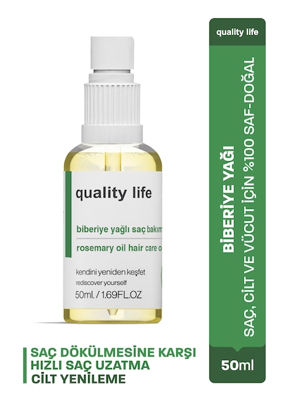 Quality Life Biberiye Saç Bakım Yağı 50 ML