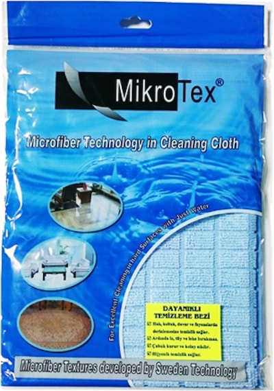 Mikrotex Mikrofiber Dayanıklı Temizlik Bezi Mavi 40 x 50 CM