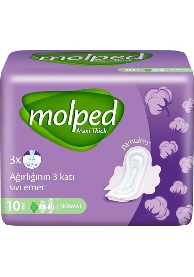 Molped Maxi Thick Normal Hijyenik Ped 10'lu