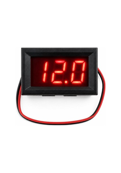 Voltmetre Digital 0-100v Dc 48x29x22 Ekonomik 2 Kablolu Dvm-568p-2