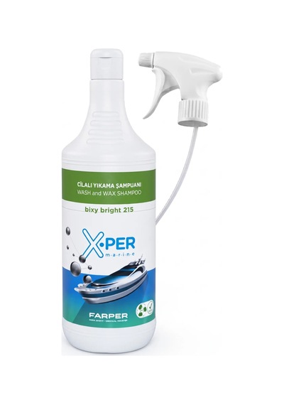 X-per Marine - Cila İçeren Yıkama Şampuanı Bixy Bright 215 1 L : Wax Korumasını Sıyırmayan, Cila Etkili Profesyonel Tekne Şampuanı