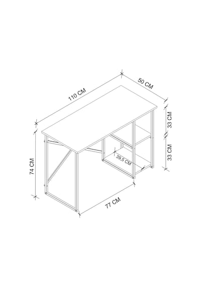 110x50 Cm 2 Raflı Çalışma Masası Bilgisayar Masası Ofis Masası Ders Masası Ümit Çam 110x50 Cm 2 Raflı Çalışma Masası Bilgisayar Masası Ofis Masası Ders Masası Ümit Çam