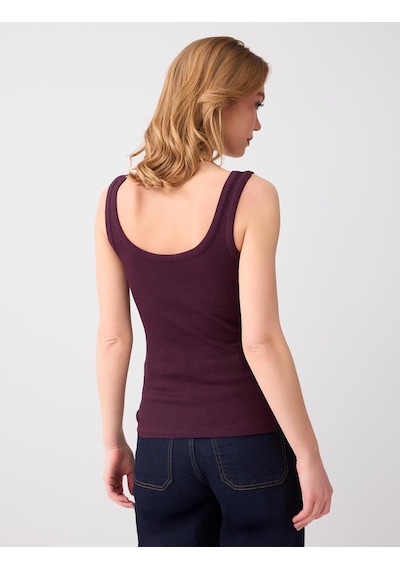 Jimmy Key Bordo Dar Kesim Askılı U Yaka Örme Atlet 6sw015200562