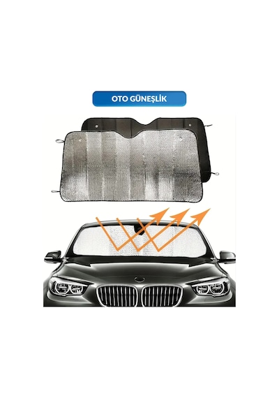 Techmrt Katlanabilir Ön Cam Güneşlik Isı Önleyici Araç Perdesi Volkswagen Passat Peugeot 3008 Skoda