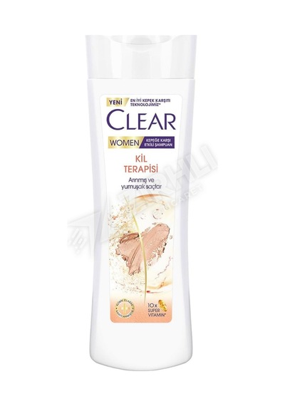 3 Adet Clear Şampuan Kil Terapisi Kepeğe Karşı Etkili 350 Ml